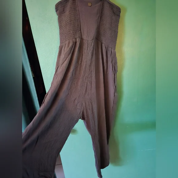 Prana Black Cropped Jumpsuit M - Picture 4 of 7